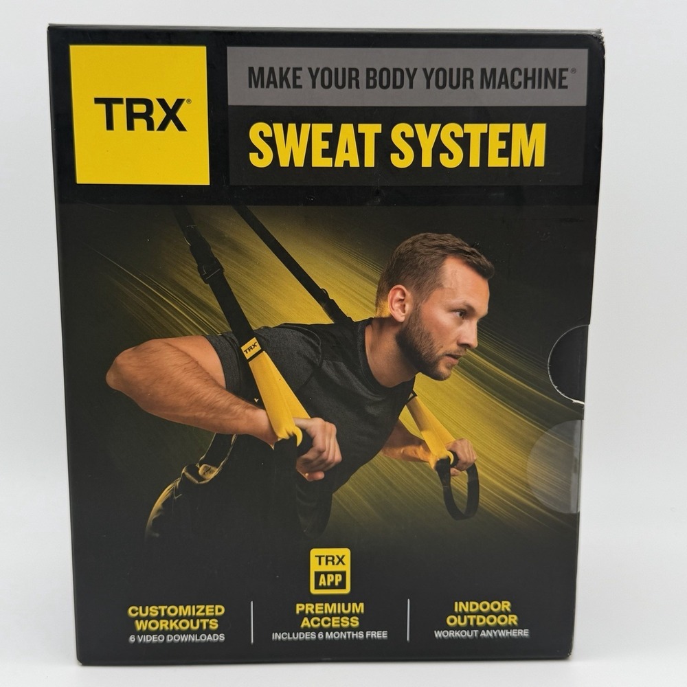 TRX Sweat System Suspension Trainer New Sealed Home Gym Workout Fitness Kit